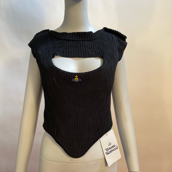 SOLD! Vivienne Westwood KATE CORSET BLK NWT IT40 - Picture 8 of 12